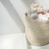 Panier de rangement en toile de jute