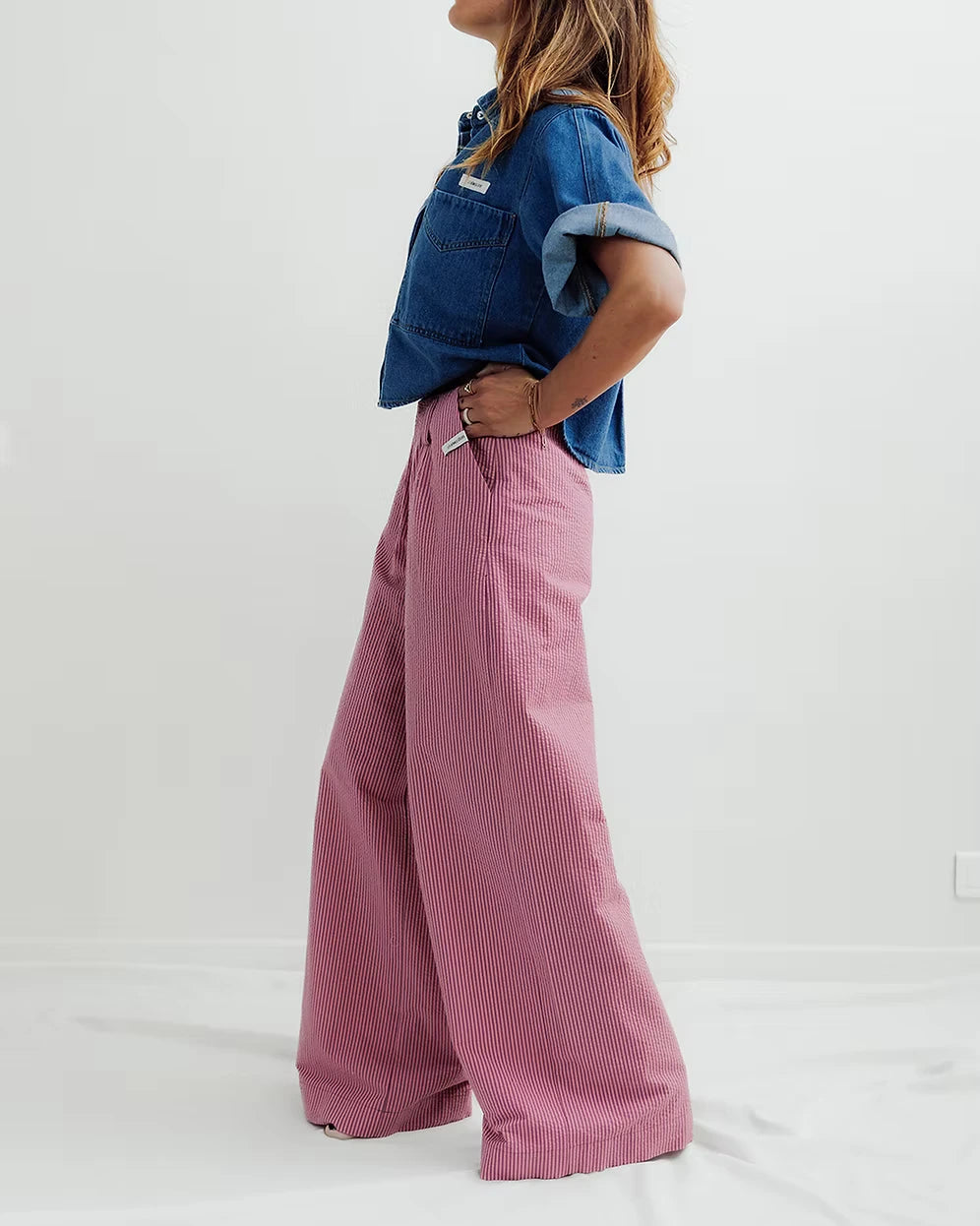 Pantalon rayé Jill Les bonnes soeurs