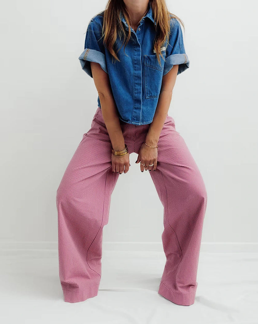Pantalon rayé Jill Les bonnes soeurs