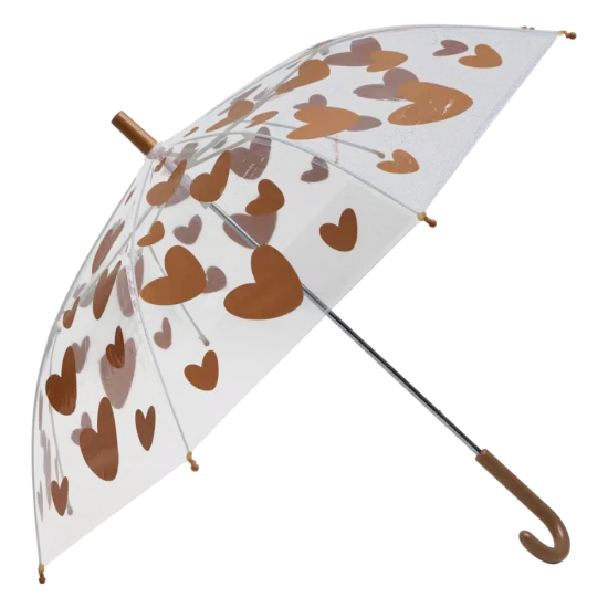 Parapluie Atelier Wagram coeur marron