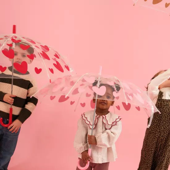 Parapluie Atelier Wagram coeur rose