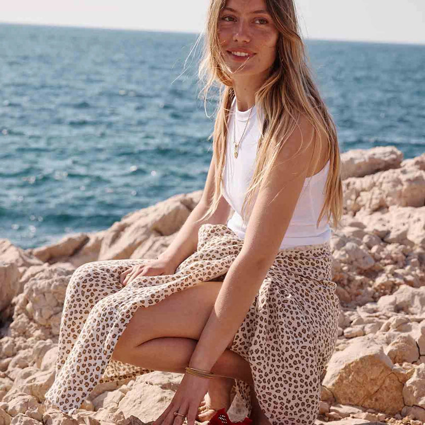 pareo louisa mini leopard greige