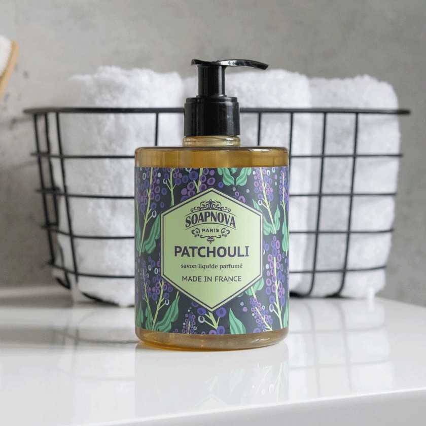 Savon liquide mains Patchouli – 500 ml