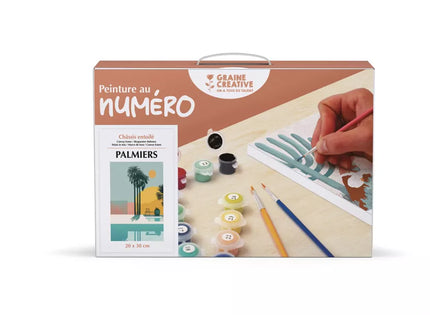 Peinture au numéro palmier graine creative