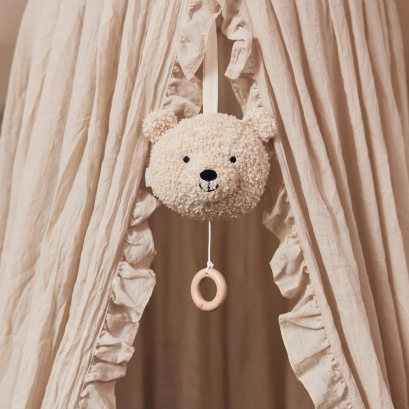 peluche musicale teddy bear naturel