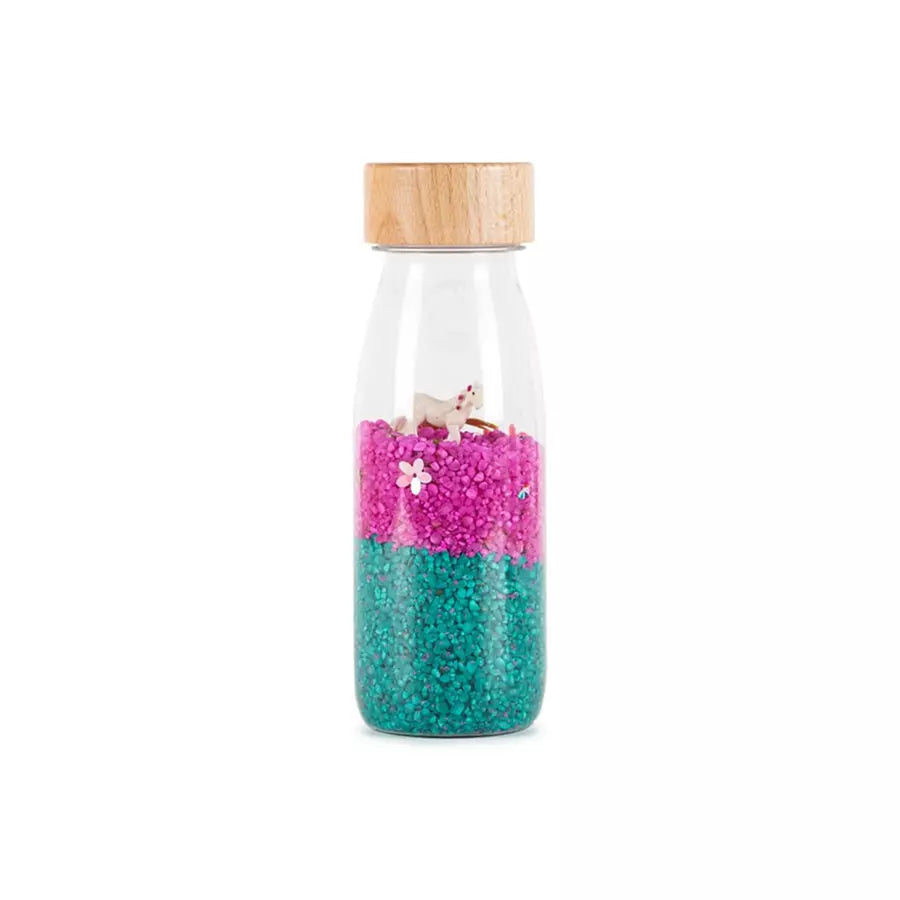 Petit boum bouteille sensorielle licorne