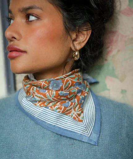 Petit foulard bellemme pia brique