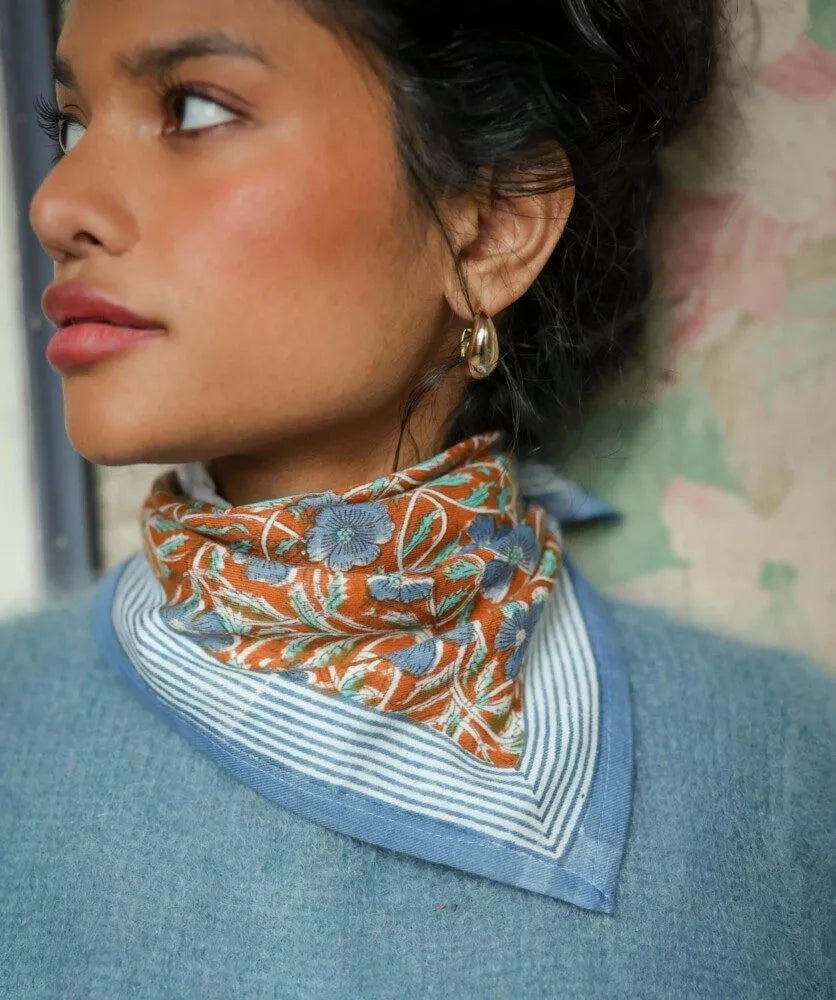 Petit foulard bellemme pia brique