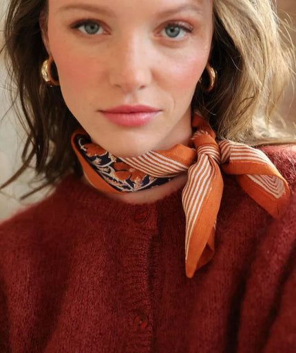 Petit foulard bellemme Pia Navy