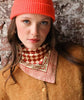Petit foulard damier grenat bellemme