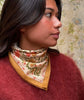 Petit foulard ellis ocre bellemme