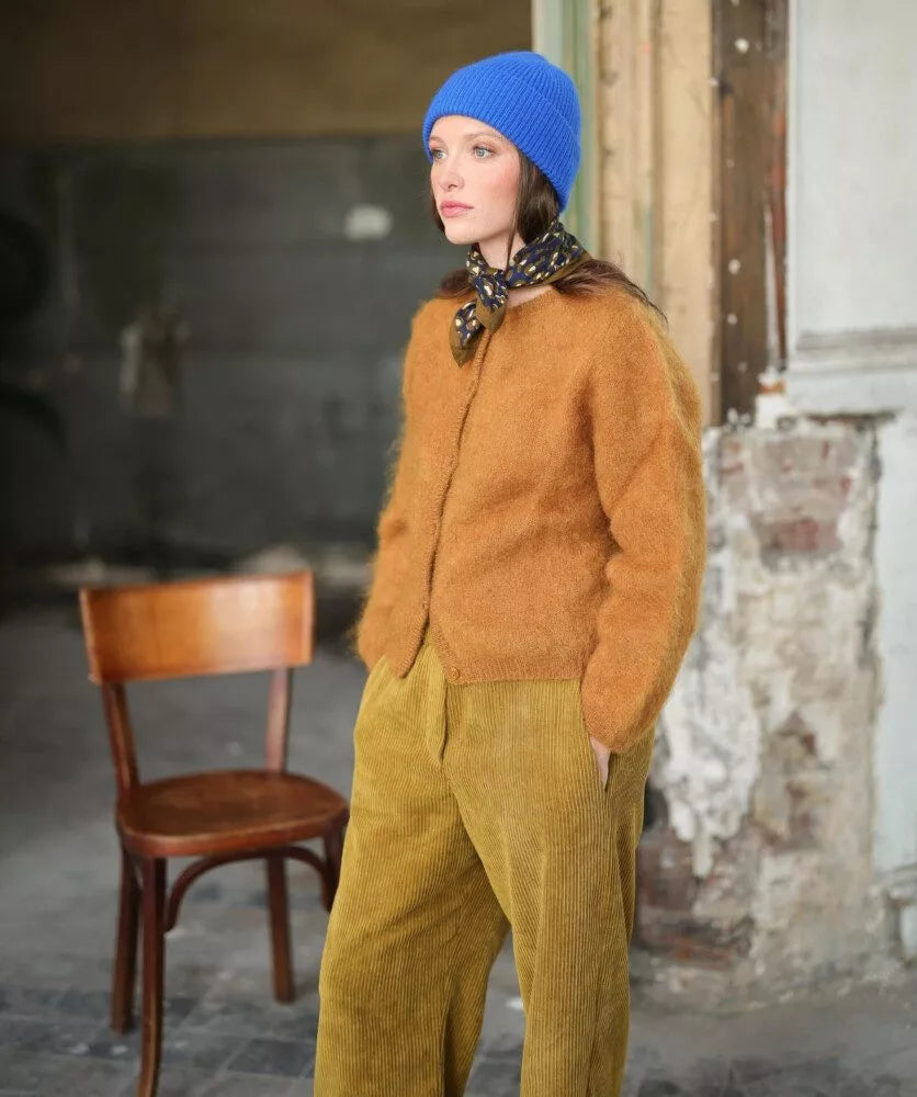 Petit foulard léopard navy bellemme