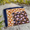 Petit foulard love explorer flower navy