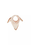 Petit foulard rayures crème Gabrielle