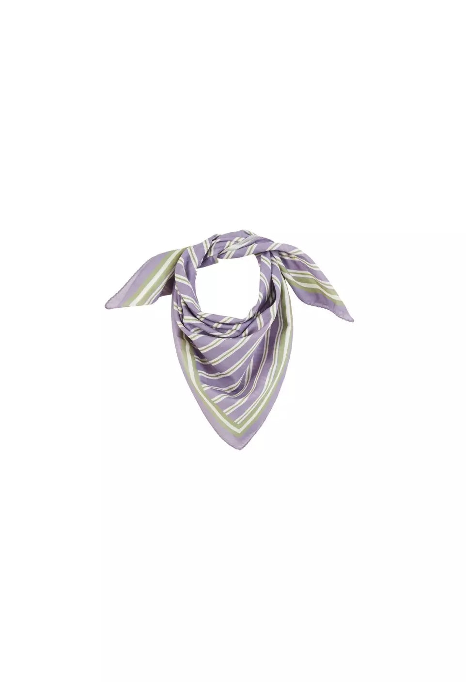 Petit foulard rayures violettes gabrielle