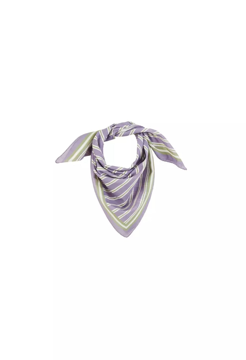 Petit foulard rayures violettes gabrielle