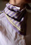 Petit foulard rayures violettes gabrielle