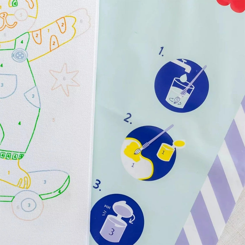 peinture petit pinceau kids titi skate