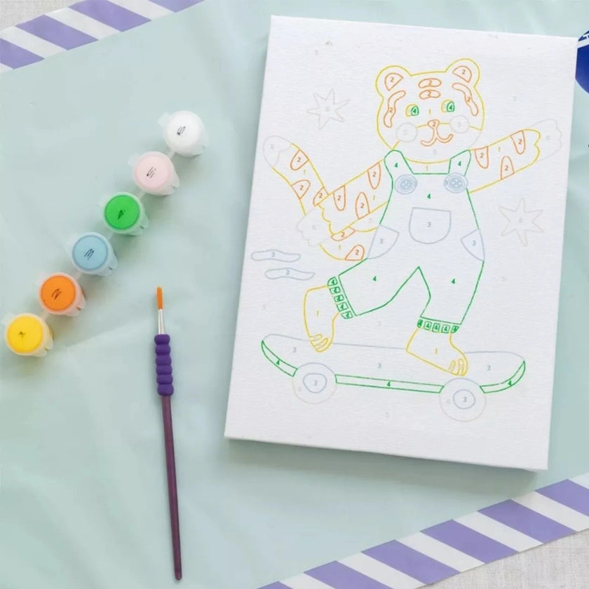 peinture petit pinceau kids titi skate