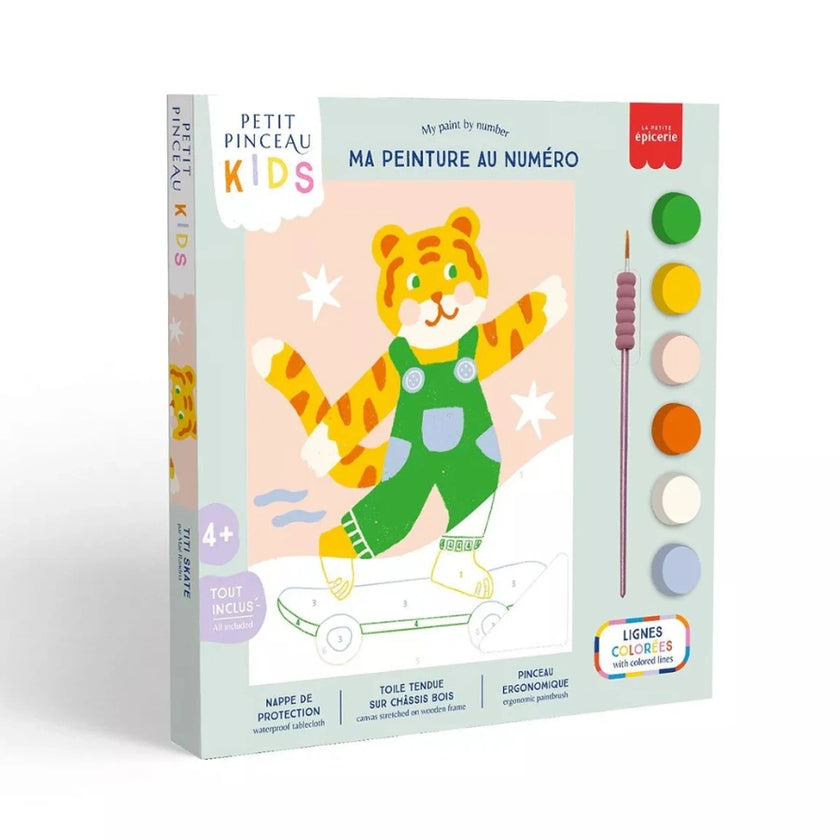 peinture petit pinceau kids titi skate