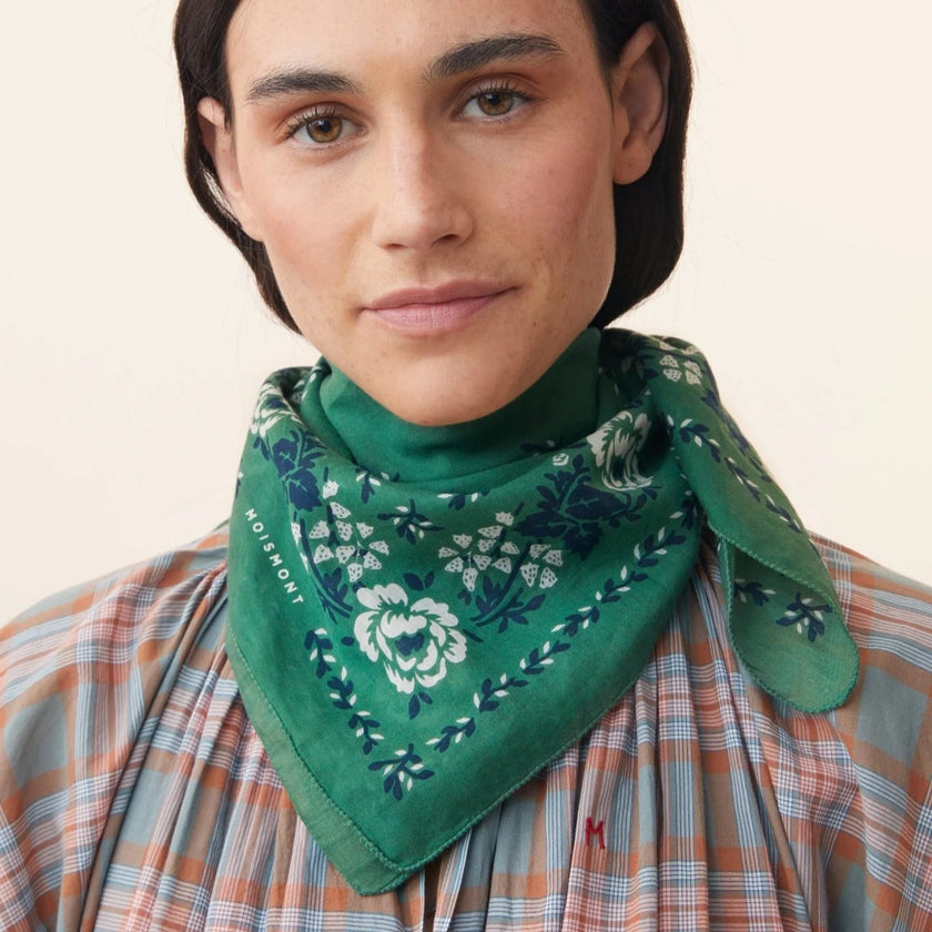 petit foulard 652 bottle green
