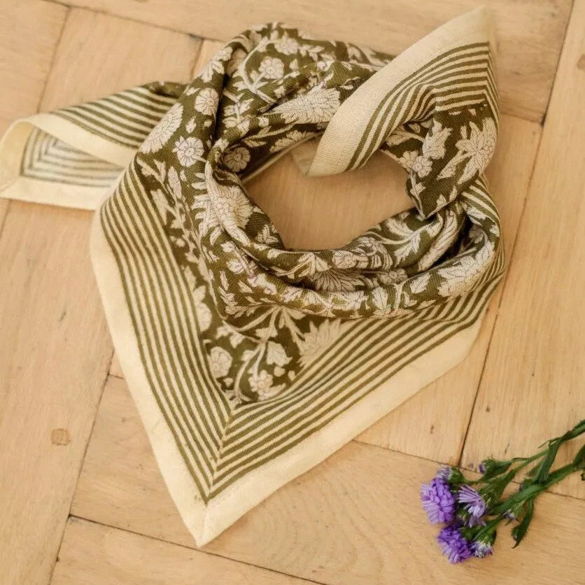 petit foulard anjali kaki