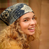 petit foulard hindi bandana encre 