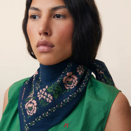 petit foulard navy blue