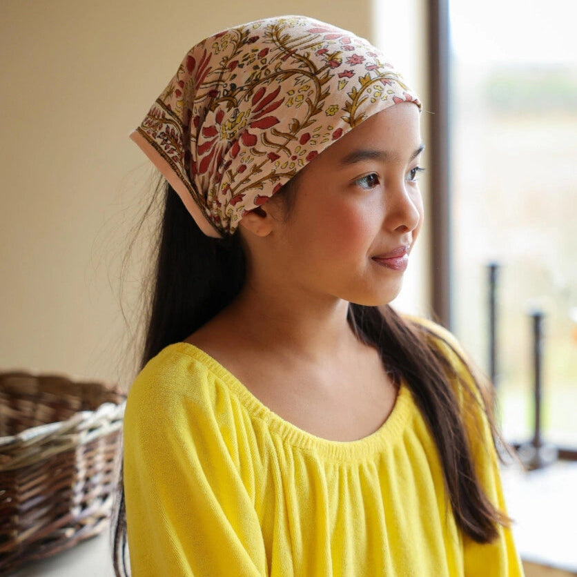 petit foulard palmyre rose poudre