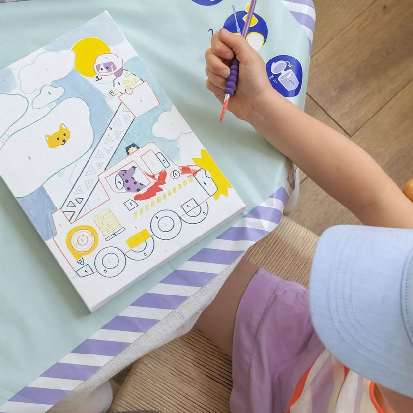 petit pinceau kids peinture au numéro Wouf