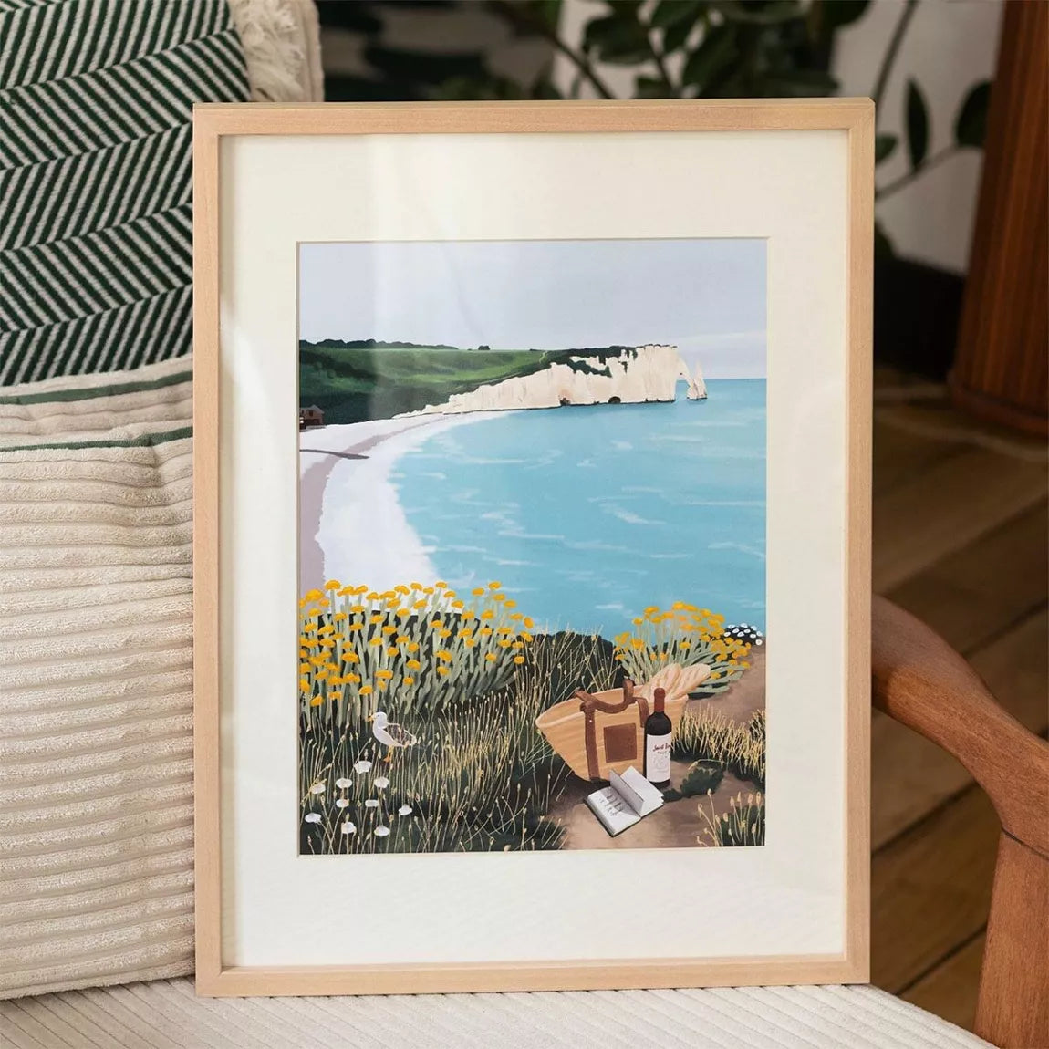 petit pinceau pincnic à étretat