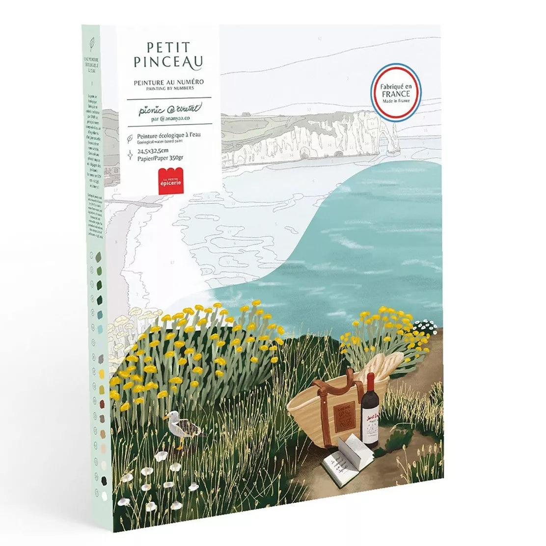 petit pinceau pincnic à étretat