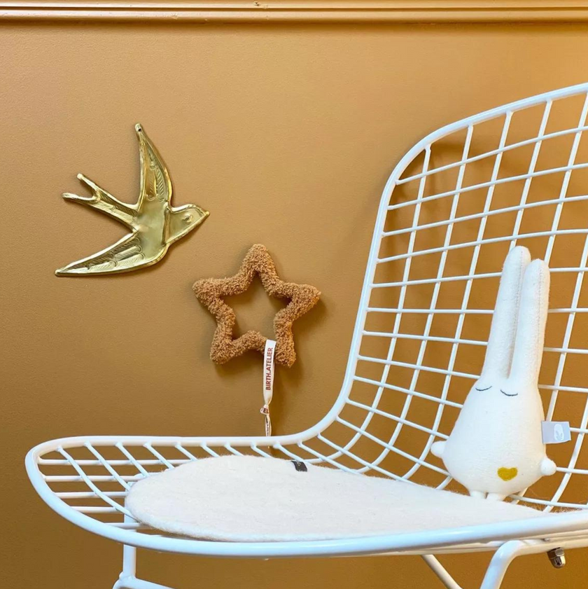 Petite étoile moumoute terracotta