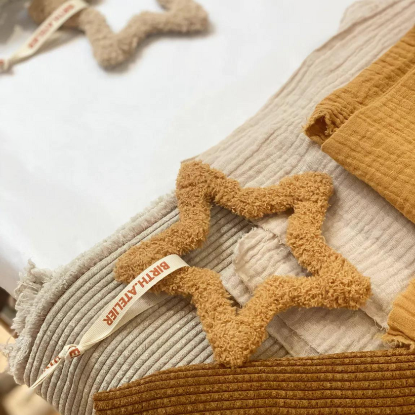 Petite étoile moumoute terracotta