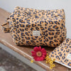 petite trousse de toilette leopard camel