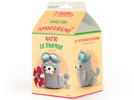 Crochet graine creative phoque