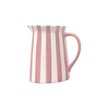 Pichet rayures rose et blanc