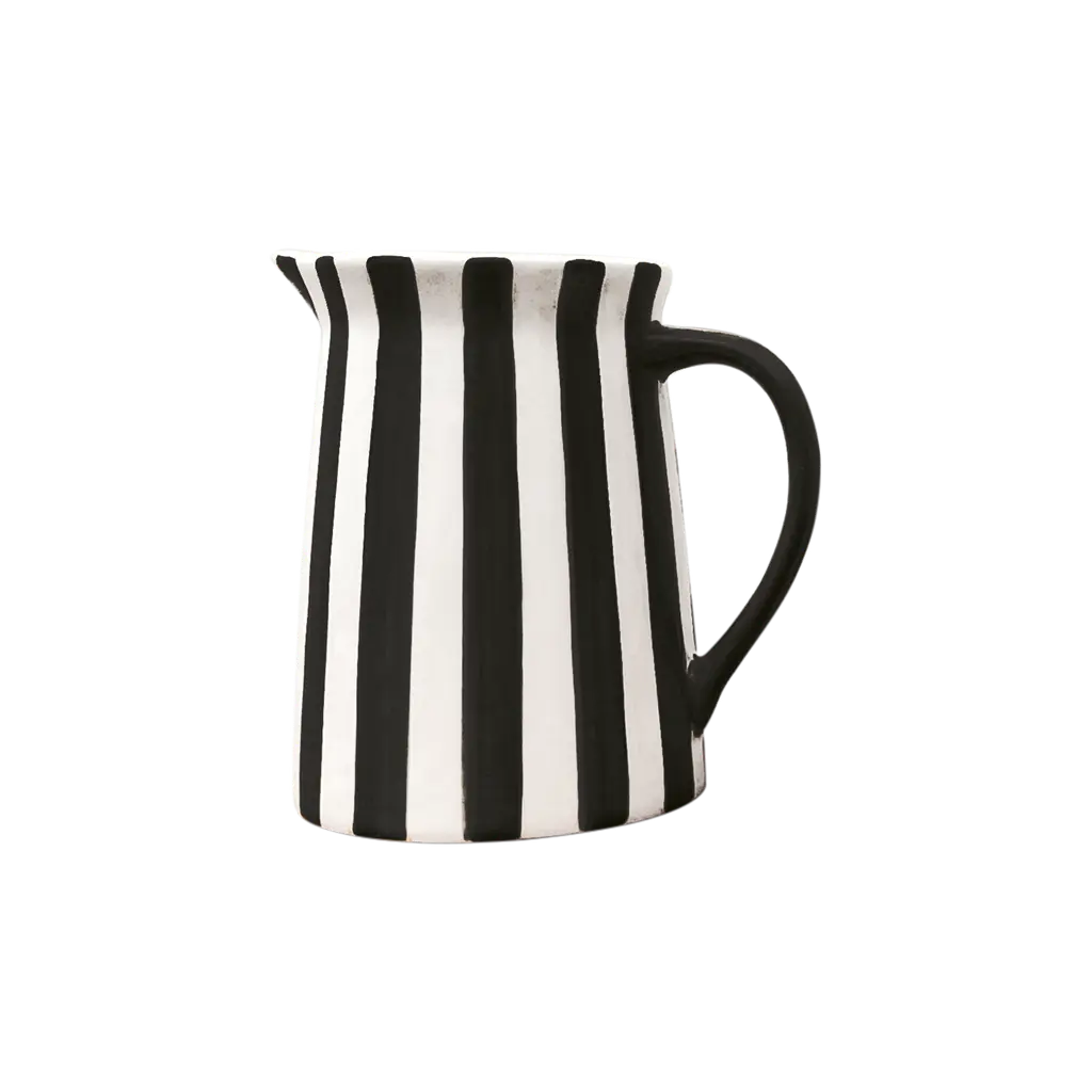 Pichet rayures noir et blanc