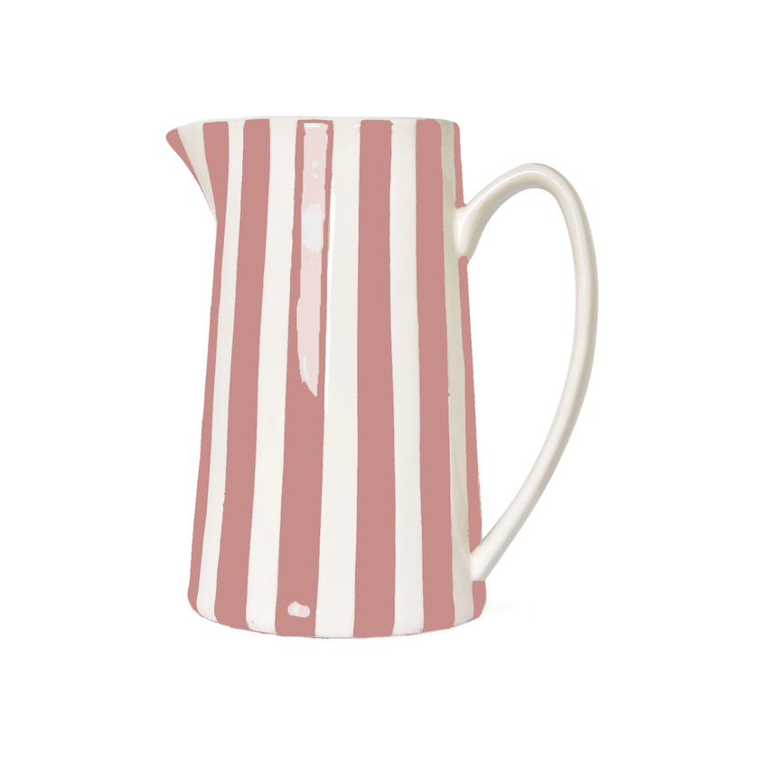 pichet georges rayure rose