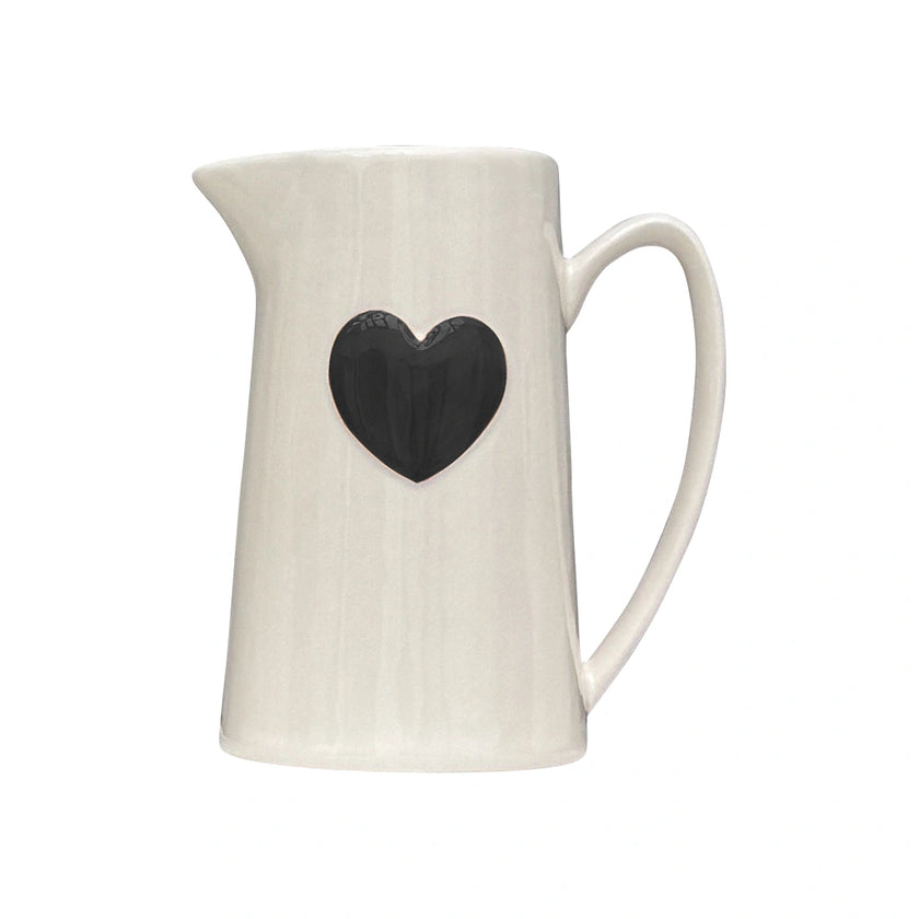 pichet gm coeur noir