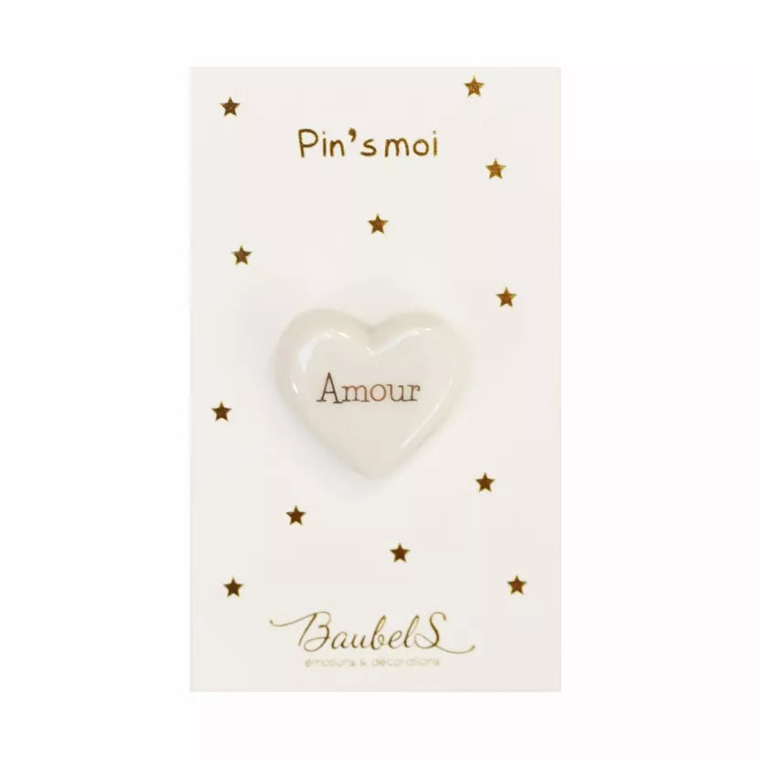 Pin's coeur amour Baubels