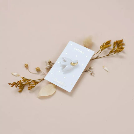 Pins porcelaine baubels colombe