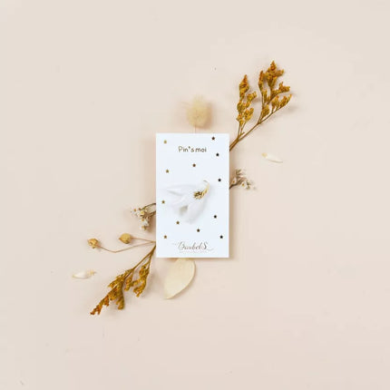 Pins porcelaine baubels colombe