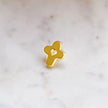 Pin's croix coeur doré 