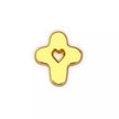 Pin's croix coeur doré 