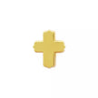 Pin's croix doré 