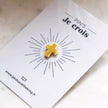 Pin's croix doré 
