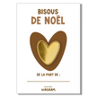 Pins doré carte bisous de Noël