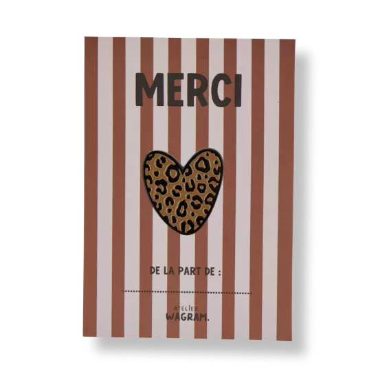 Pin's leopard marron merci atelier wagram