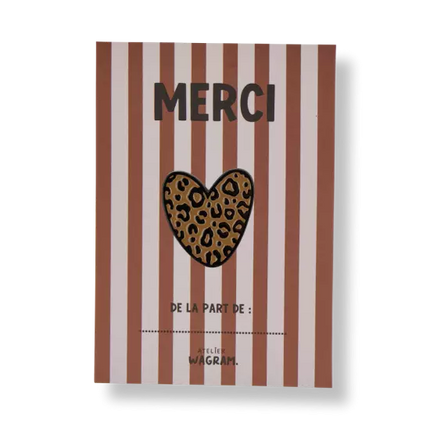 Pin's leopard marron merci atelier wagram